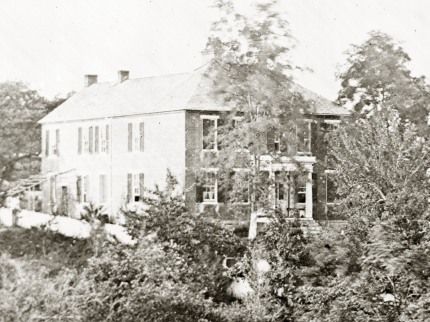 Wartime photo of the Philip Pry House