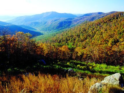 Photo of mountains in Shendandoah National Park