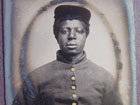 Photograph of a young African American Union soldier