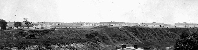 Wartime photo of Chimborazo Hospital