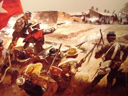Painting of the Battle of Glorieta Pass