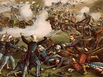Kurz & Allison print of the First Battle of Manassas