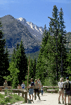 a photo of visitors at Bear Lake
