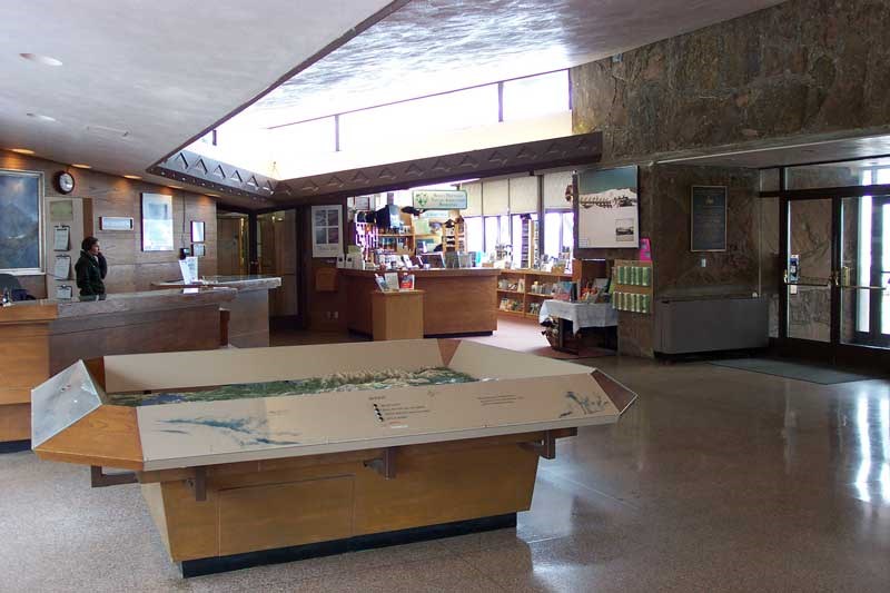 a photo of 2003 visitor center lobby