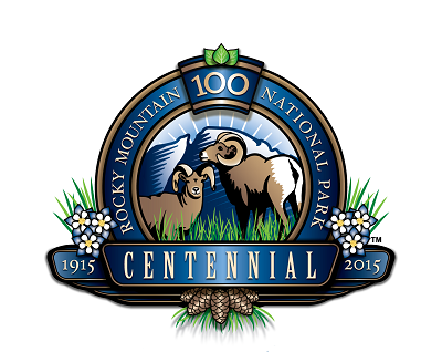 RMNP 100th Anniversary Logo, Rocky Mountain National Park