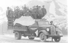 Photo historic photo of CCC men in truck