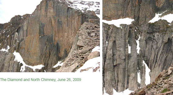 Photos The Diamond and North Chimney, June 26, 2009