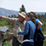Photo Volunteer helping visitors at Rocky Mountain National Park