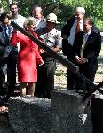 Sen. Kay B. Hutchison at San Juan Acequia re-watering ceremony