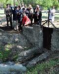 Sen. Kay B. Hutchison at San Juan acequia re-watering ceremony