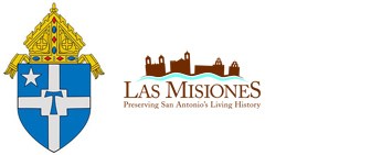 Logos for San Antonio Archdiocese and Old Spanish Missions