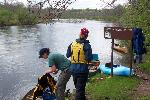 Break from canoeing at Whispering Pines Landing