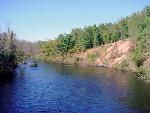 Sandy Banks down river from Highway 77