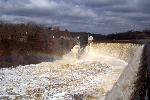 Dam with water in abundance