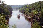 Dalles with boats
