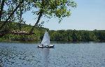 Sailboat above Stillwater