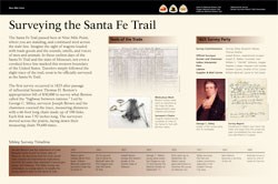 thumbnail of the exhibit panel "Surveying the Santa Fe Trail"