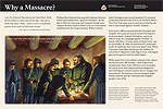 thumbnail of "Why A Massacre?" exhibit panel