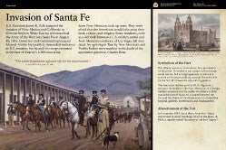thumbnail of "Invasion of Santa Fe" exhibit panel