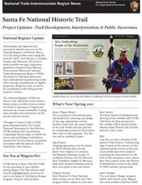 Thumbnail of the spring 2012 newsletter for the Santa Fe National Historic Trail.