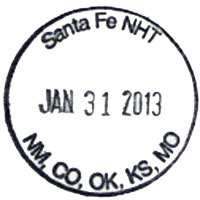 Santa Fe NHT passport stamp