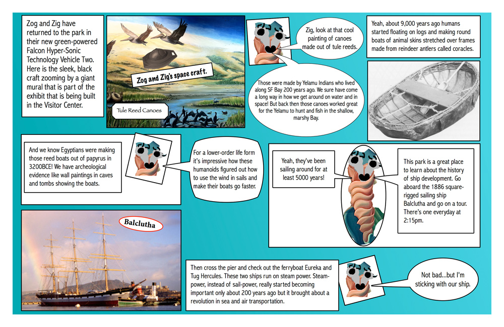 A comic about ship evolution.