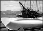 The blue pilot yawl at Hyde Street Pier. The blue pilot yawl at Hyde Street Pier.