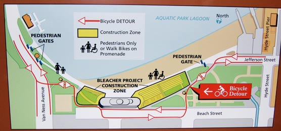 Map of Aquatic Park rehabilitation project.