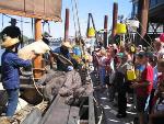 School kids visit the junk