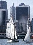 Schooner Alma sailing on the Bay.