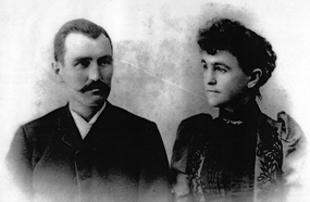 A formal portrait of Mr. and Mrs. Durkee.