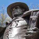 Detail of the Puritan statue
