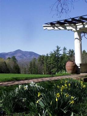 Mt. Ascutney in Vermont seen from the Pan Garden