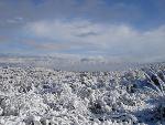 White Snow Blue Sky