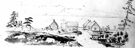 Belle Vue Sheep Farm as depicted by James Madison Alden.