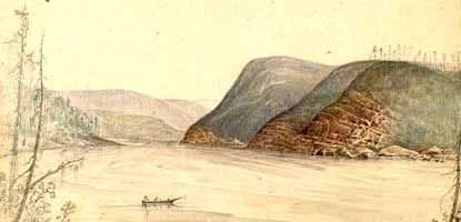 Active Pass as depicted by James madison Alden during the U.S. Coast Survey in the 1850's.
