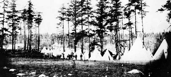Camp San Juan Island as it appeared in 1859.