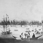 The Mexican and Sutil in the San Juan Islands.