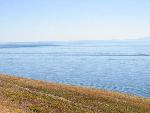 The Strait of Juan de Fuca from the prairie
