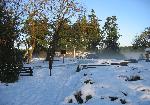 Winter at the American Camp Visitor Center