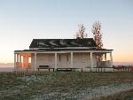 Officers Quarters with Winter Frost