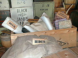 a box of different types of cloth