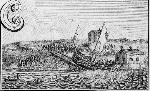 a vessel sliding into the harbor