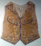 an embroidered vest, or waistcoat