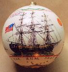 Side view of Salem Maritime's White House ornament