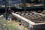 7-17-2008: Floor joists in place