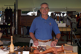The Furniture Institute of Massachusetts demonstrates fine carving like that on 18th century furniture.