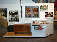 Part of the early settlement exhibit in the Regional Visitor Center in Salem