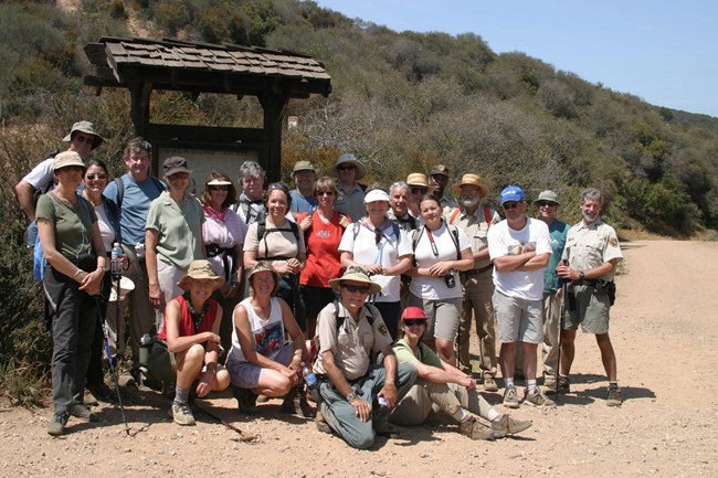 The first year group of Backbone Trail hikers at the end (Will Rodgers)
