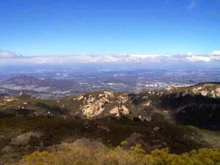 From Sandstone Peak, the Conejo Valley looks small and far away as you escape into nature.
